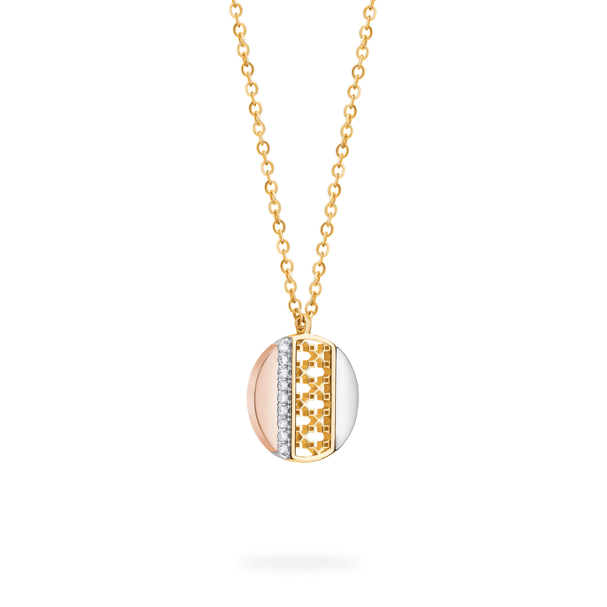 Tri gold pendant new arrivals